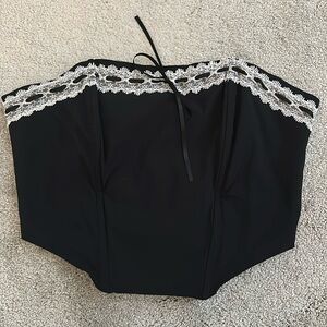 pacsun strapless corset top